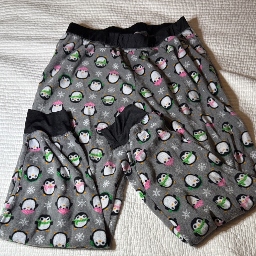 Pillow talk Cozy Penguin Print Kids Pajamas - Gray size L